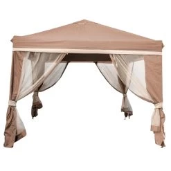 TDC USA INC Portable Gazebo With Netting Spring & Summer