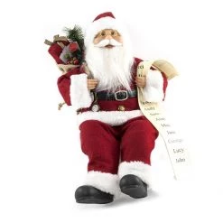 TDC USA INC 16" Sitting Santa Holidays