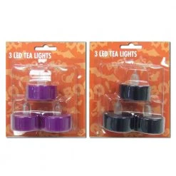 TDC USA INC 3 Pack Flickering Tea Lights Holidays