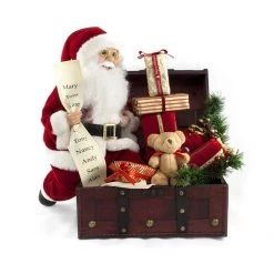 TDC USA INC Holidays 16" Santa In Jewelry Box