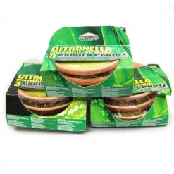 TDC USA INC 3 Citronella Garden Candles In Terracotta Dishes Spring & Summer