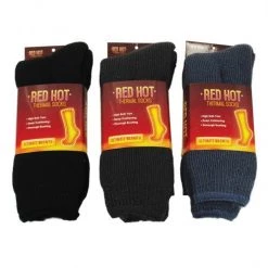TDC USA INC Men's Red Hot Thermal Socks Soft Goods