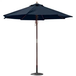 TDC USA INC 9' Wooden Market Umbrella Spring & Summer