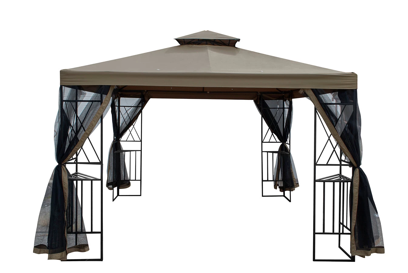 TDC USA INC Spring & Summer 10' X 10' Gazebo With Netting 3 TDC USA INC Spring & Summer 10' X 10' Gazebo With Netting