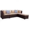 TDC USA INC 3 Piece Wicker Set With Chaise Spring & Summer