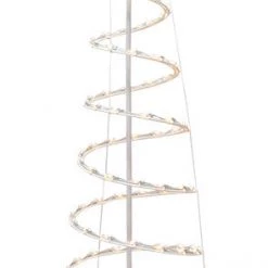 TDC USA INC 6' Clear Lights Spiral Tree With Star