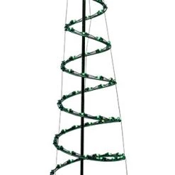 TDC USA INC 6' Green Lights Spiral Tree With Star Holidays