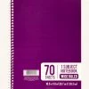 TDC USA INC 70 Sheets 1 Subject Spiral Notebook Back To School