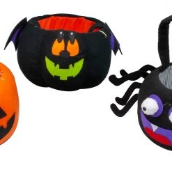 TDC USA INC Halloween Plush Pumpkin Bucket