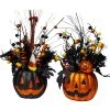 TDC USA INC Holidays Glitter Pumpkin Decoration