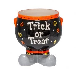 TDC USA INC Ceramic Trick Or Treat Candy Jar Holidays