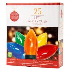 TDC USA INC 25 Count Clear C9 LED Lights Holidays