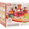 TDC USA INC Houseware ChefElect 22 Piece Easy Fit-Lids Food Storage Set