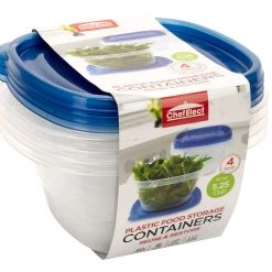 TDC USA INC Houseware ChefElect 4 Pack 42oz Deep Square Food Container