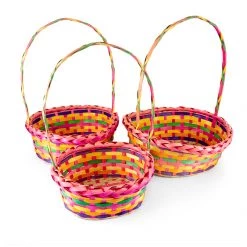 TDC USA INC Oval Bamboo Easter Basket