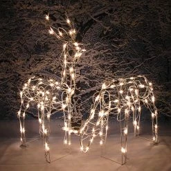 TDC USA INC Lighted Reindeer Set [buck & Doe]
