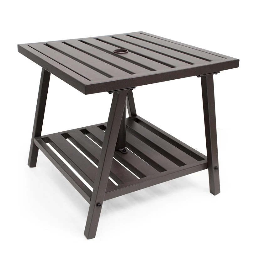 TDC USA INC Slat Umbrella Side Table Spring & Summer 3 TDC USA INC Slat Umbrella Side Table Spring & Summer