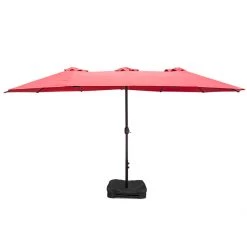 TDC USA INC 15' Twin Umbrella With Sandbag Base Spring & Summer